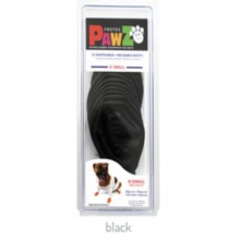 Pawz Rubber Dog Boots BLACK  X-SMALL